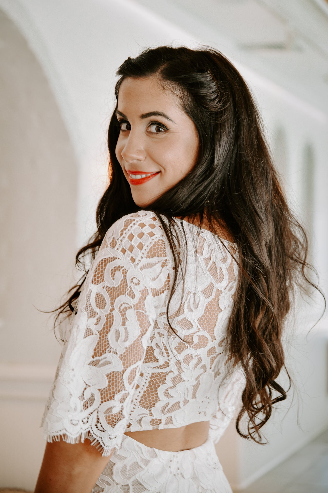 Cocktail Lace Midi Dress | Maya