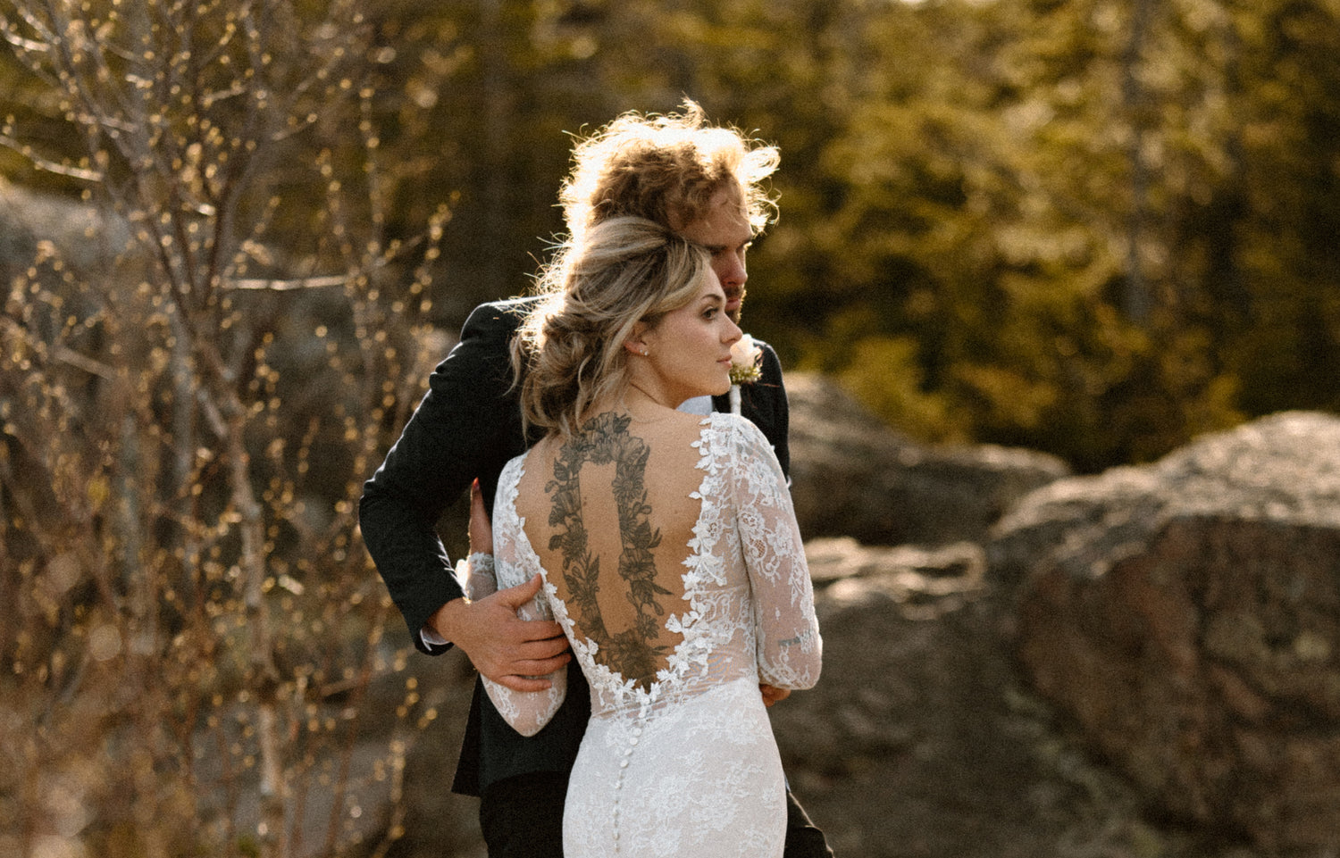 Lace wedding dress