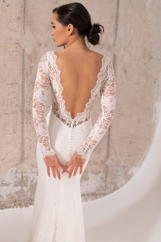 Sarah in French corded lace