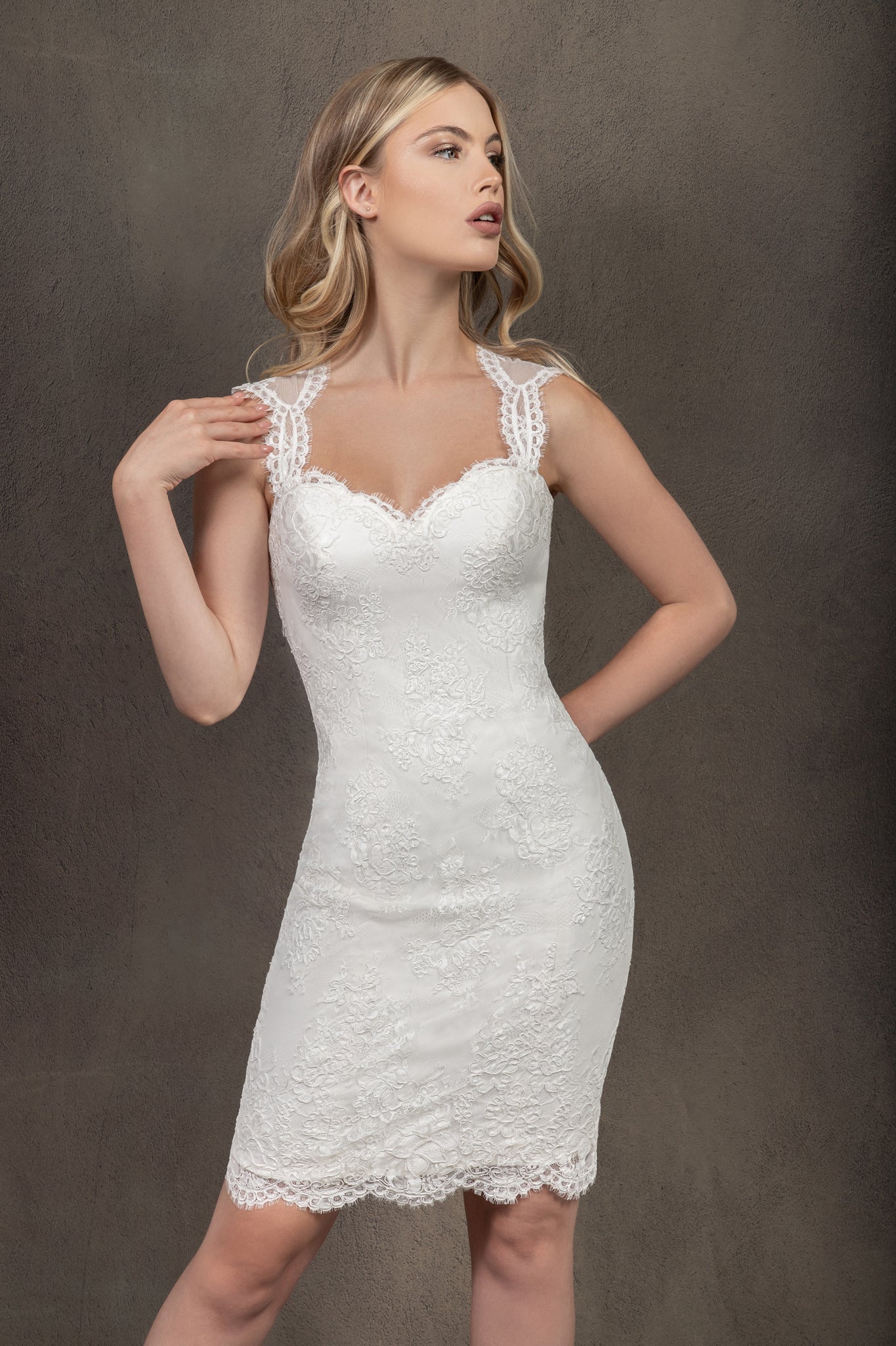 Verona in Alencon or Chantilly lace | Knee length