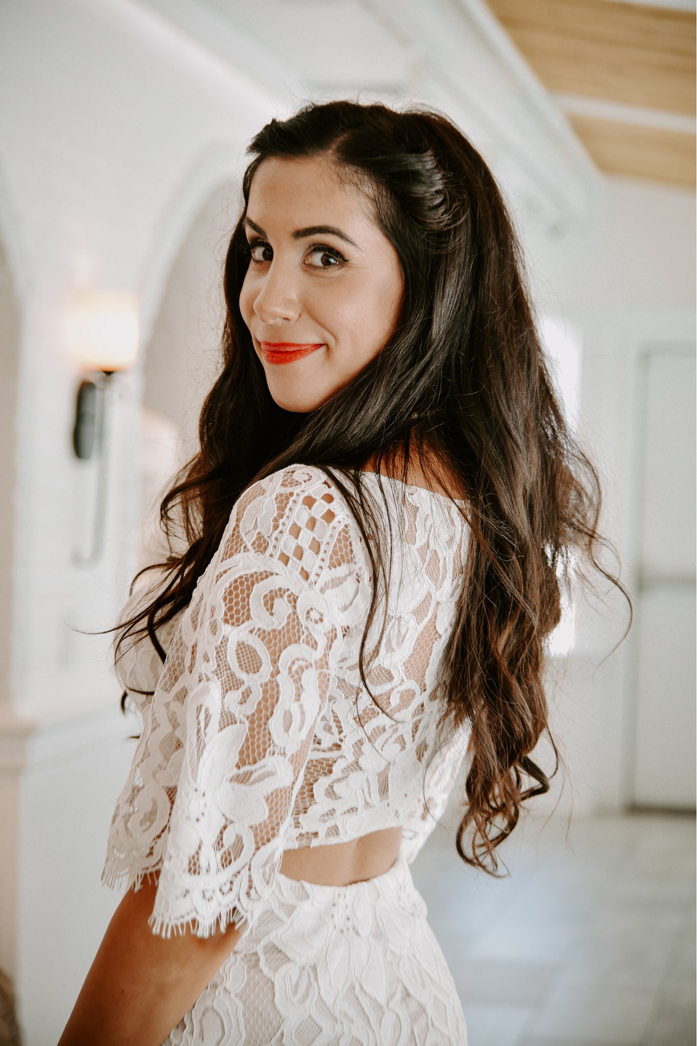 Cocktail Lace Midi Dress | Maya