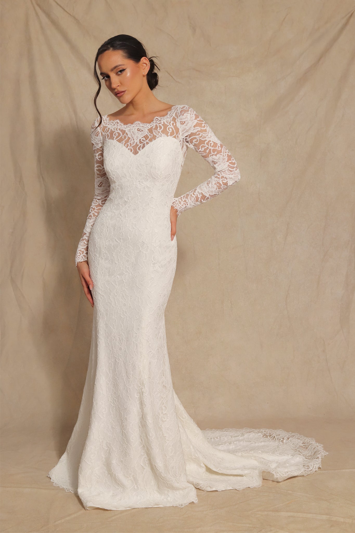 Sarah in French corded lace