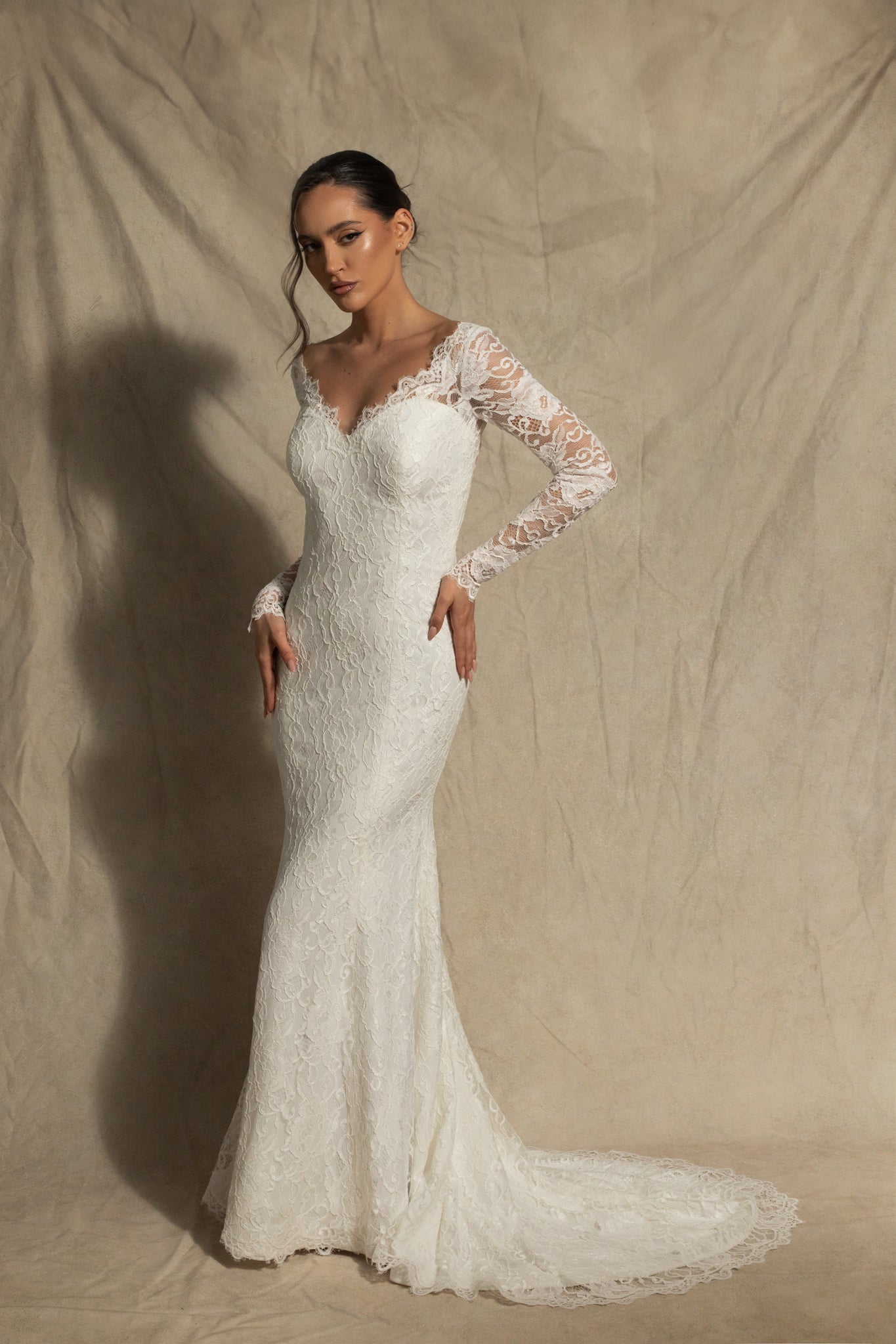 Verona in French corded lace