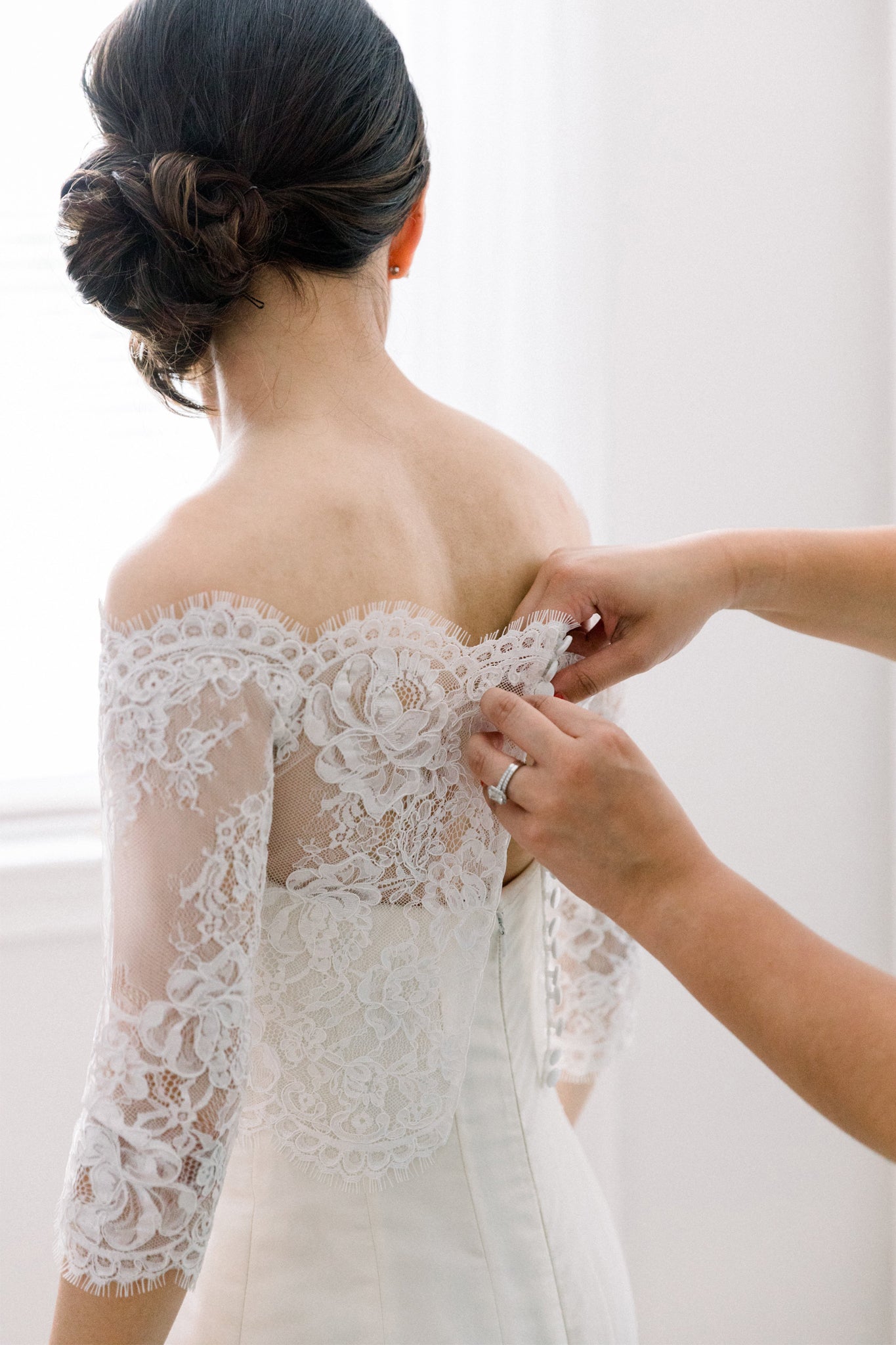 Off-shoulder Bolero | Alencon Lace